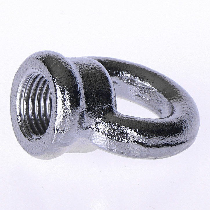 Ringnippel Aus Messing, M10x1 Gewinde – Für Lampenaufhängung, Messing Glänzend, 21x16x34 Mm