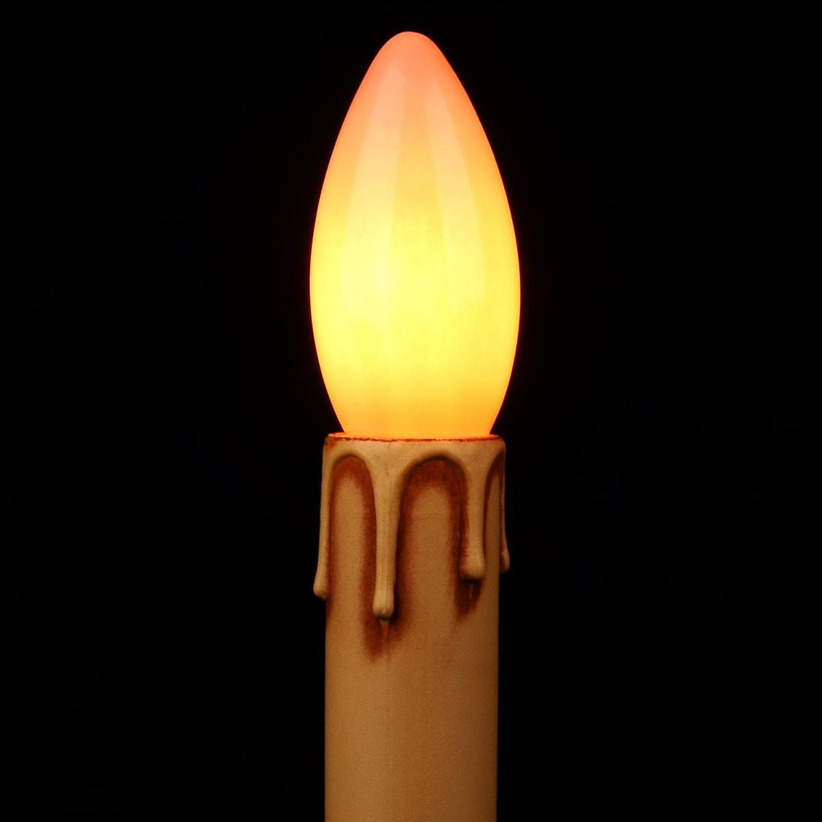 LED E14, Filament, Candle, C35x98, 230V, 250Lm, 4,5W, AC, Flame, Dim