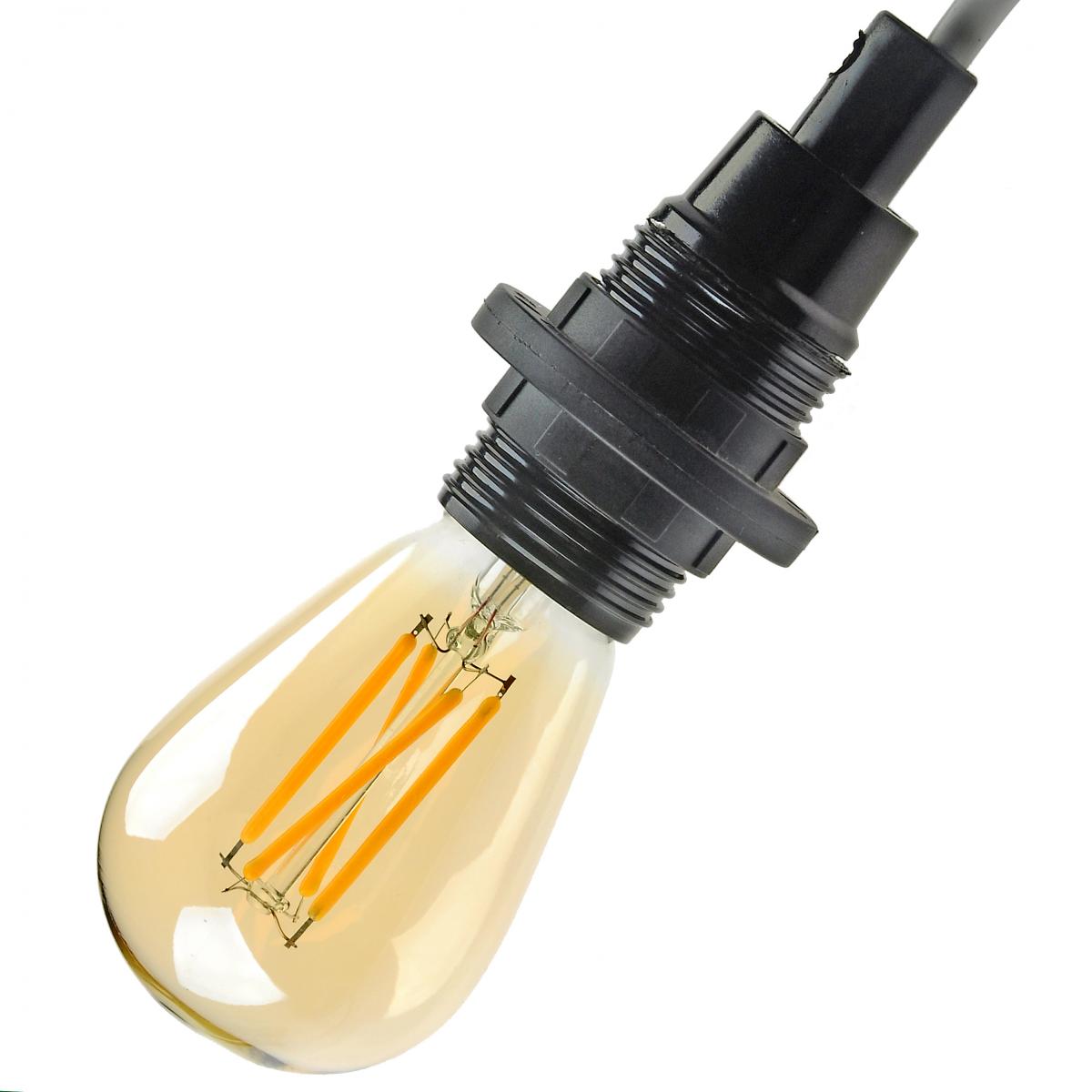 LED E14 Filament Mini Edison 45x90mm 240V 90Lm 1,5W AC Gold Dimmbar