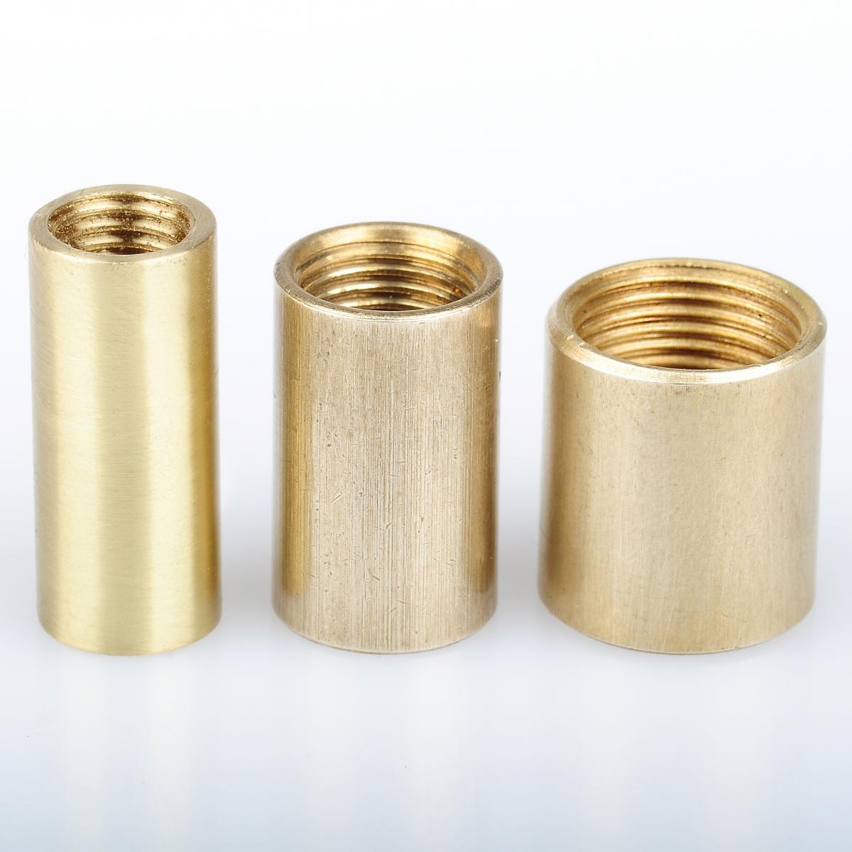 Verbindungs-Muffe, Messing, 10x20mm, M8x1 Innengewinde