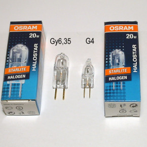 Niederdruck-Halogenlampe Osram Halostar Starlitelampe 20W 12V GY6