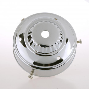 Glashalter  Lampenschirmhalter  Chrom für E14 und E 27
