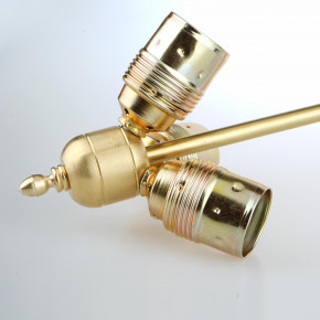 Metall-Dreifach-Fassung E27 für z.B.Tischleuchten, messingfarben