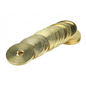 Messing-Abdeckscheibe, 35x3mm, M10x1 IG