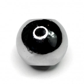 Messing-Kugel Ø 25 mm, Gewinde-Durchgang M10x1 M10 x 1, verchromt