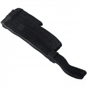 Set - Klett-Kabelbinder, Wiederverwendbar, drei Größen, 40er-Beutel, schwarz